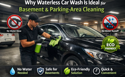 Waterless Car Wash Is Ideal for Basement & Parking-Area Cleaning