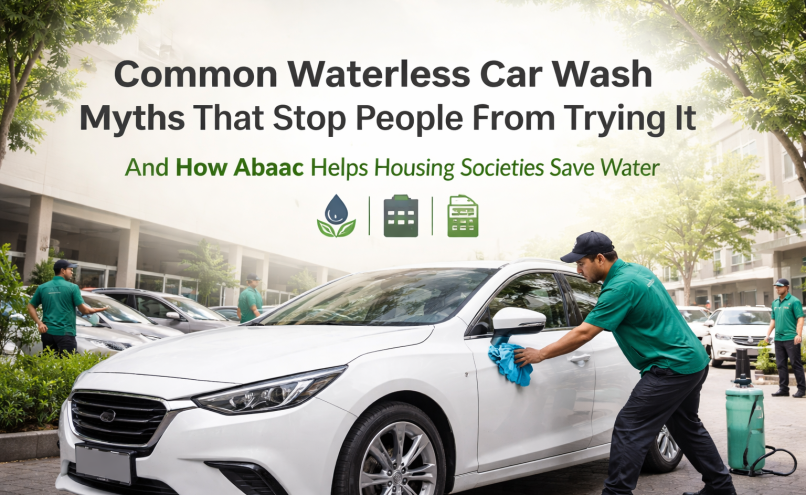 How Waterless Car Wash Helps Housing Societies Save Water