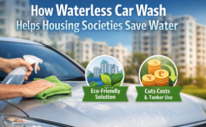 How Waterless Car Wash Helps Housing Societies Save Water