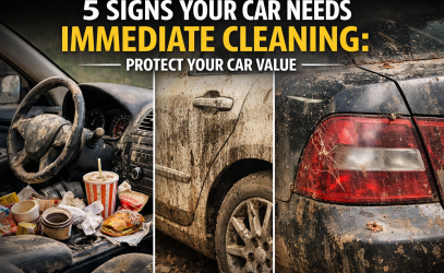 The car needs cleaning